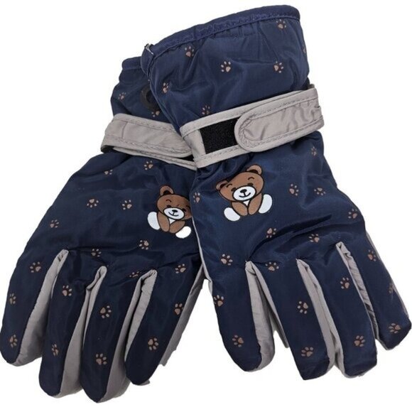 Kids Ski Winter Gloves, Multiple Colors, One Size 9" Long, Bundle of 3 Pairs - Picture 6 of 13